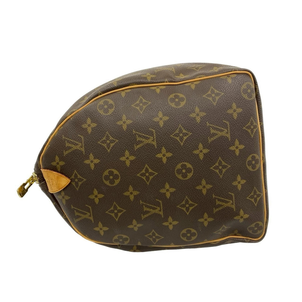 LOUIS VUITTON Vintage Brown Monogram Leather Keepall 45 Boston Bag - Picture 5 of 9
